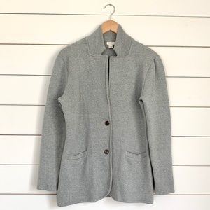 J. Crew Sweater Blazer - Size Small, Gray